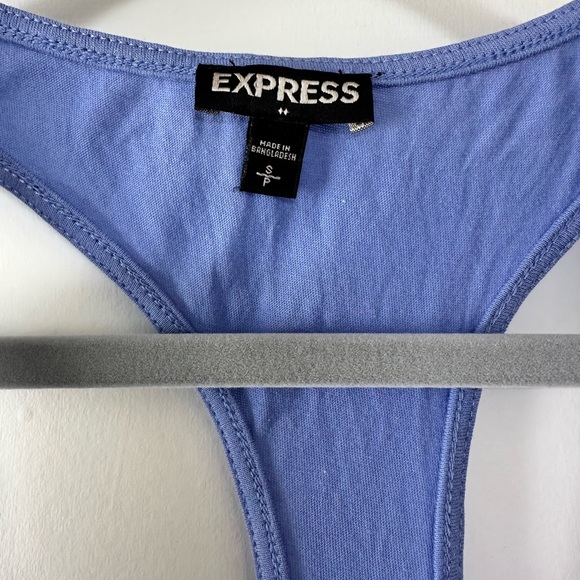 Express Periwinkle Racerback Tank Top - Picture 2 of 3